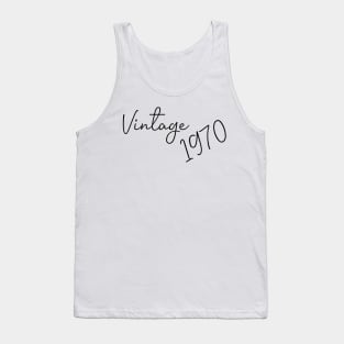 Vintage 1970 - 50th Birthday - 50th Birthday Gift - 50th Birthday - 50th Birthday Party - 1970 Tank Top